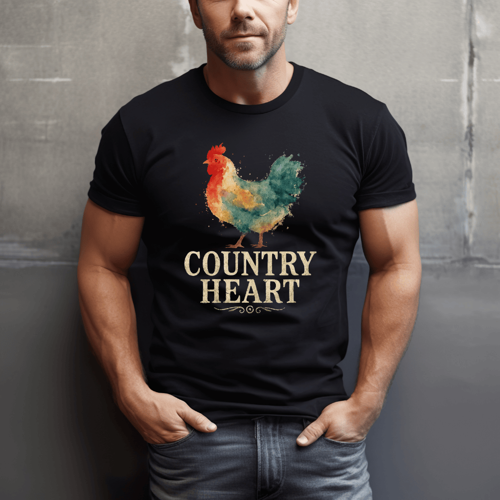 Country Heart Chickens T-Shirt