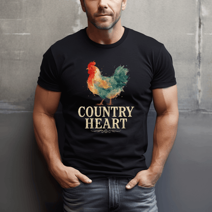Country Heart Chickens T-Shirt