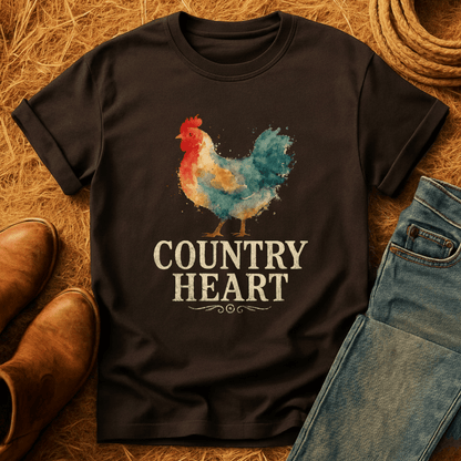 Country Heart Chickens T-Shirt