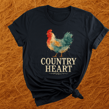 Country Heart Chickens T-Shirt