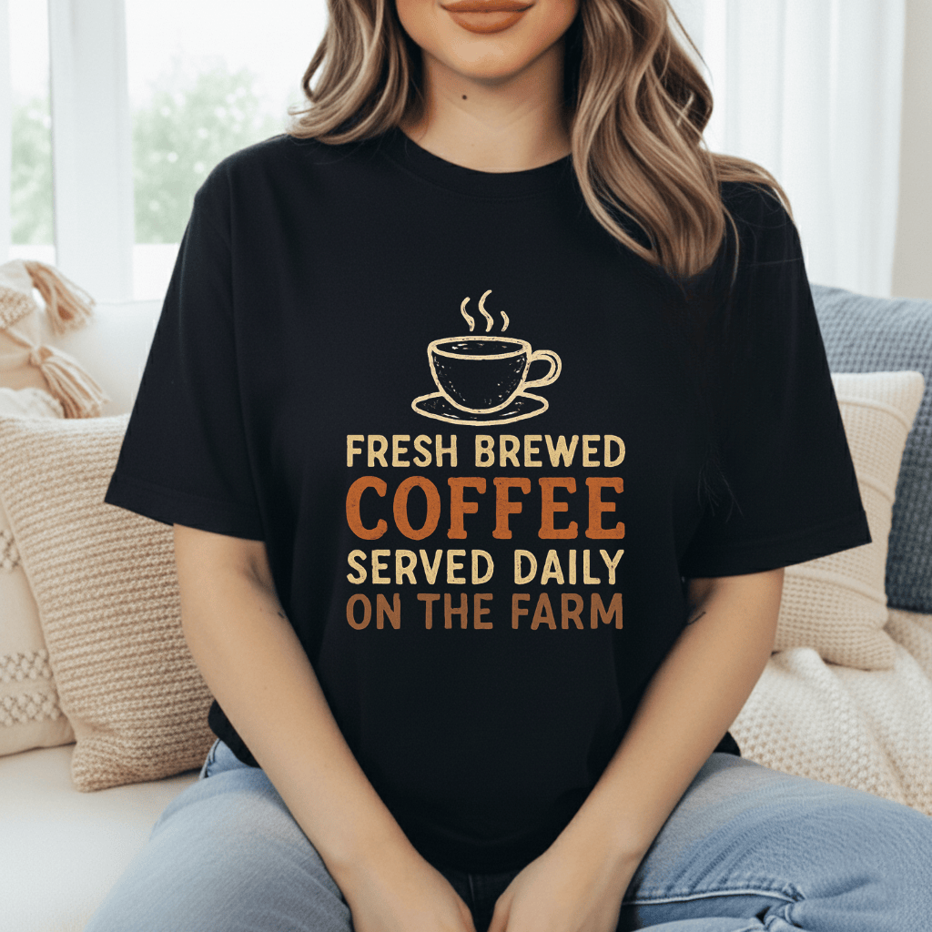 Fresh Coffee On The Farm T-Shirt