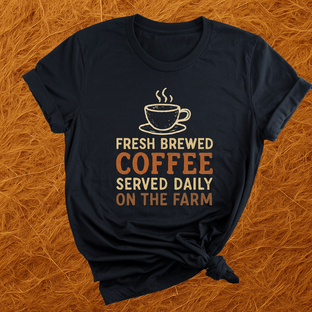 Fresh Coffee On The Farm T-Shirt