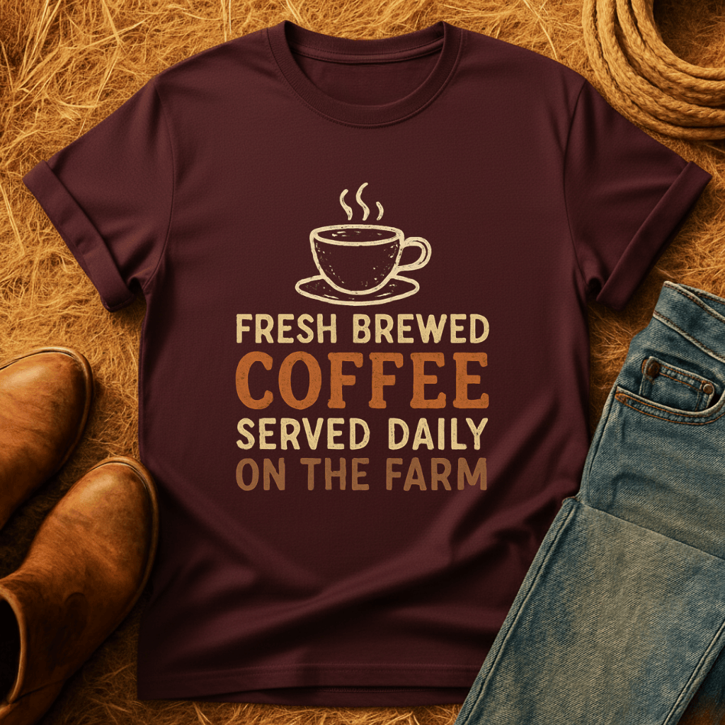Fresh Coffee On The Farm T-Shirt
