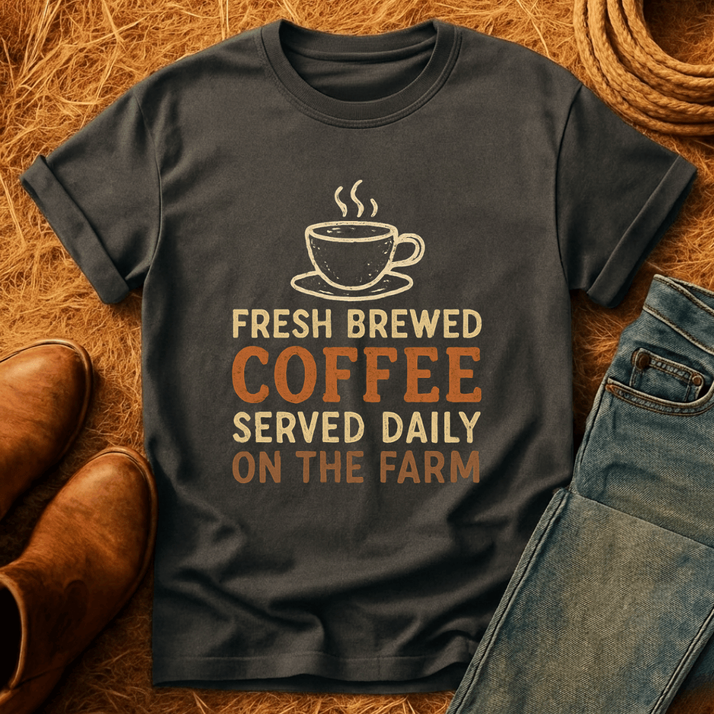 Fresh Coffee On The Farm T-Shirt