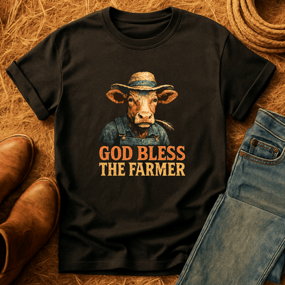 God Bless The Farmer Cows T-Shirt