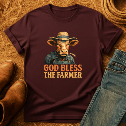 God Bless The Farmer Cows T-Shirt