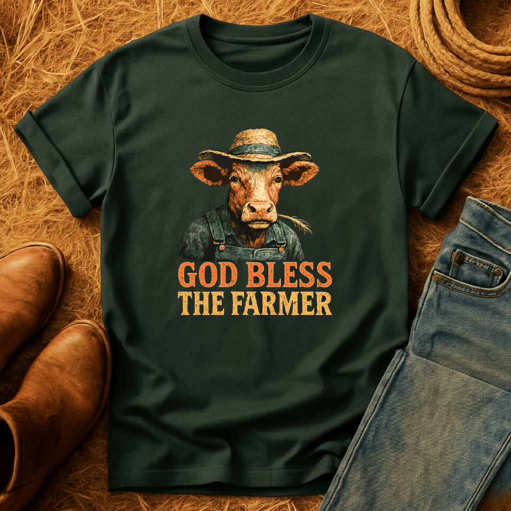 God Bless The Farmer Cows T-Shirt