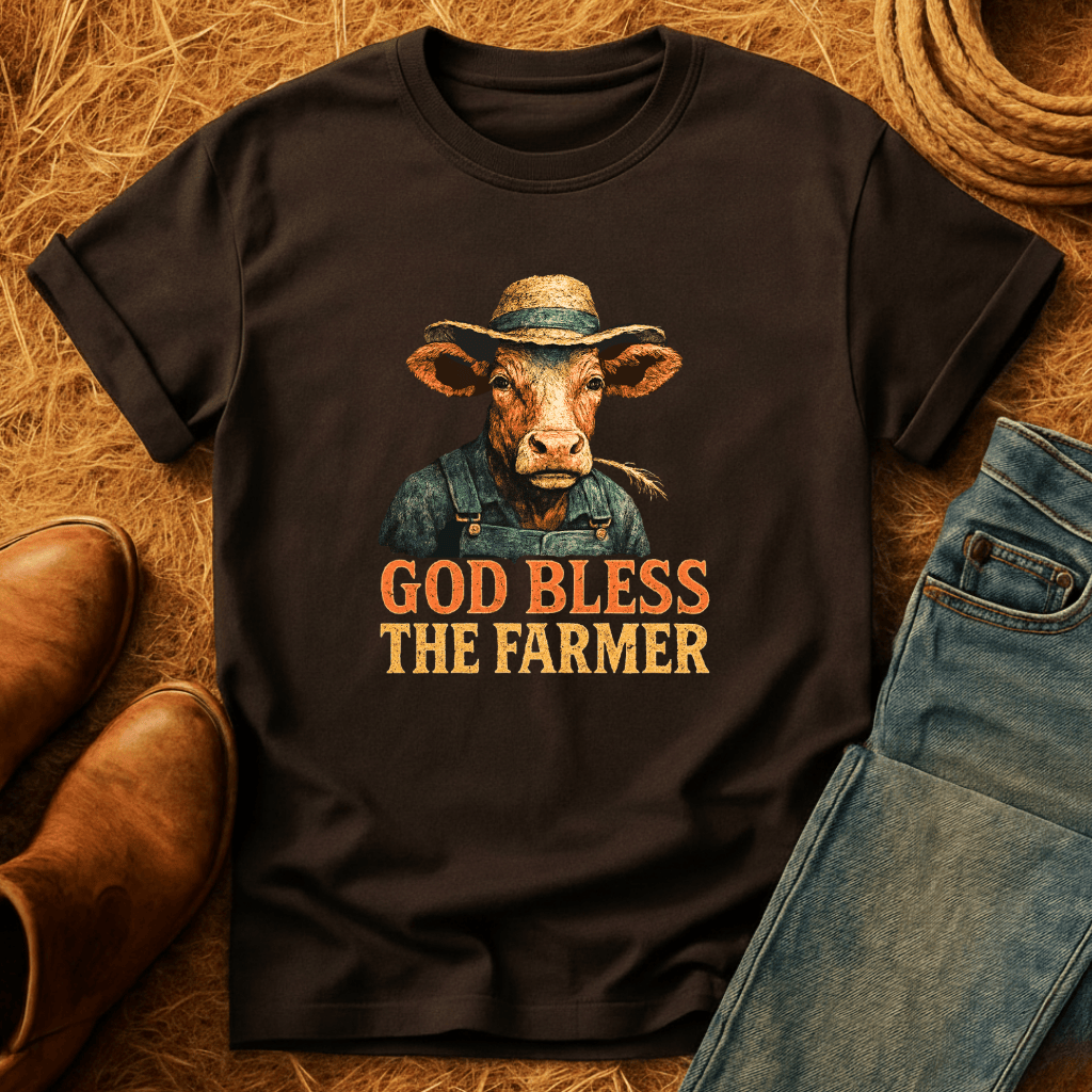God Bless The Farmer Cows T-Shirt