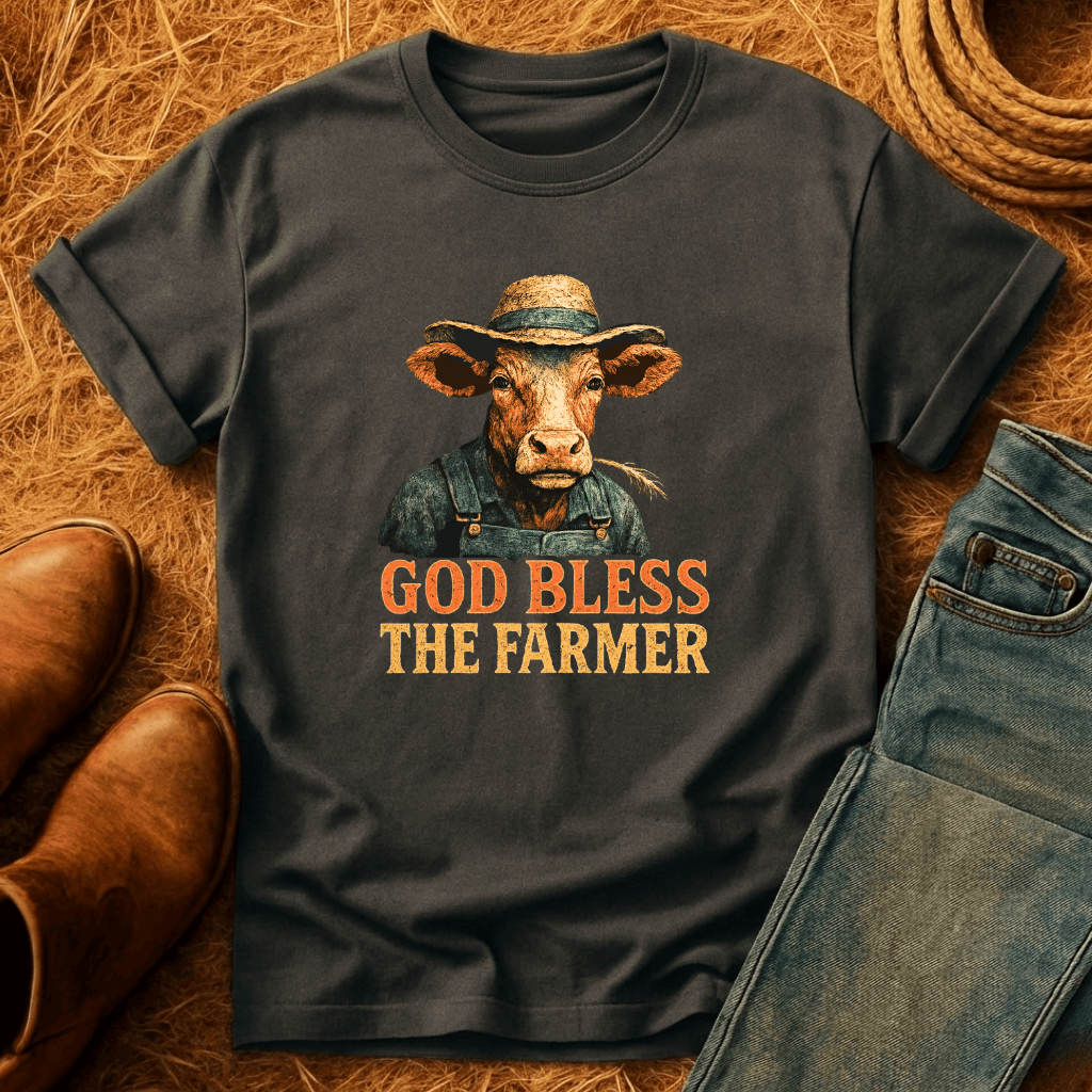 God Bless The Farmer Cows T-Shirt