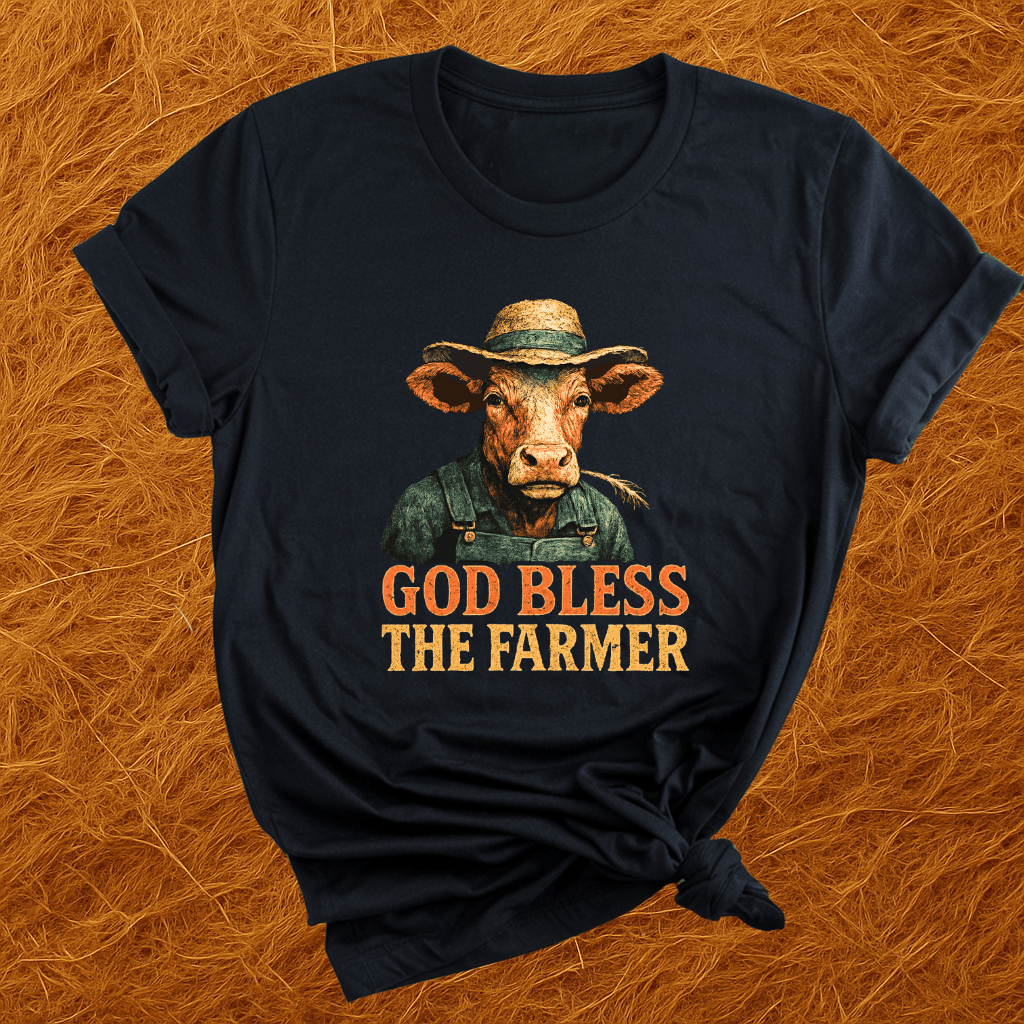 God Bless The Farmer Cows T-Shirt