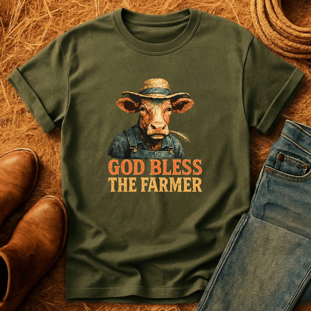 God Bless The Farmer Cows T-Shirt
