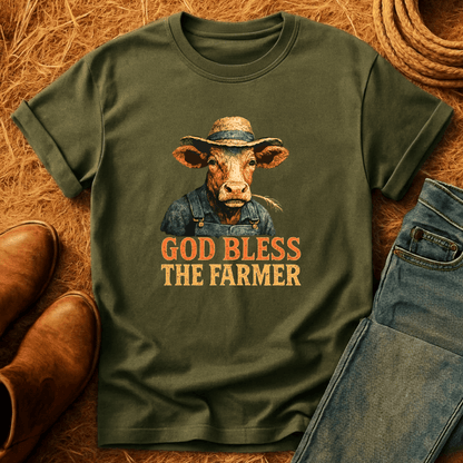 God Bless The Farmer Cows T-Shirt
