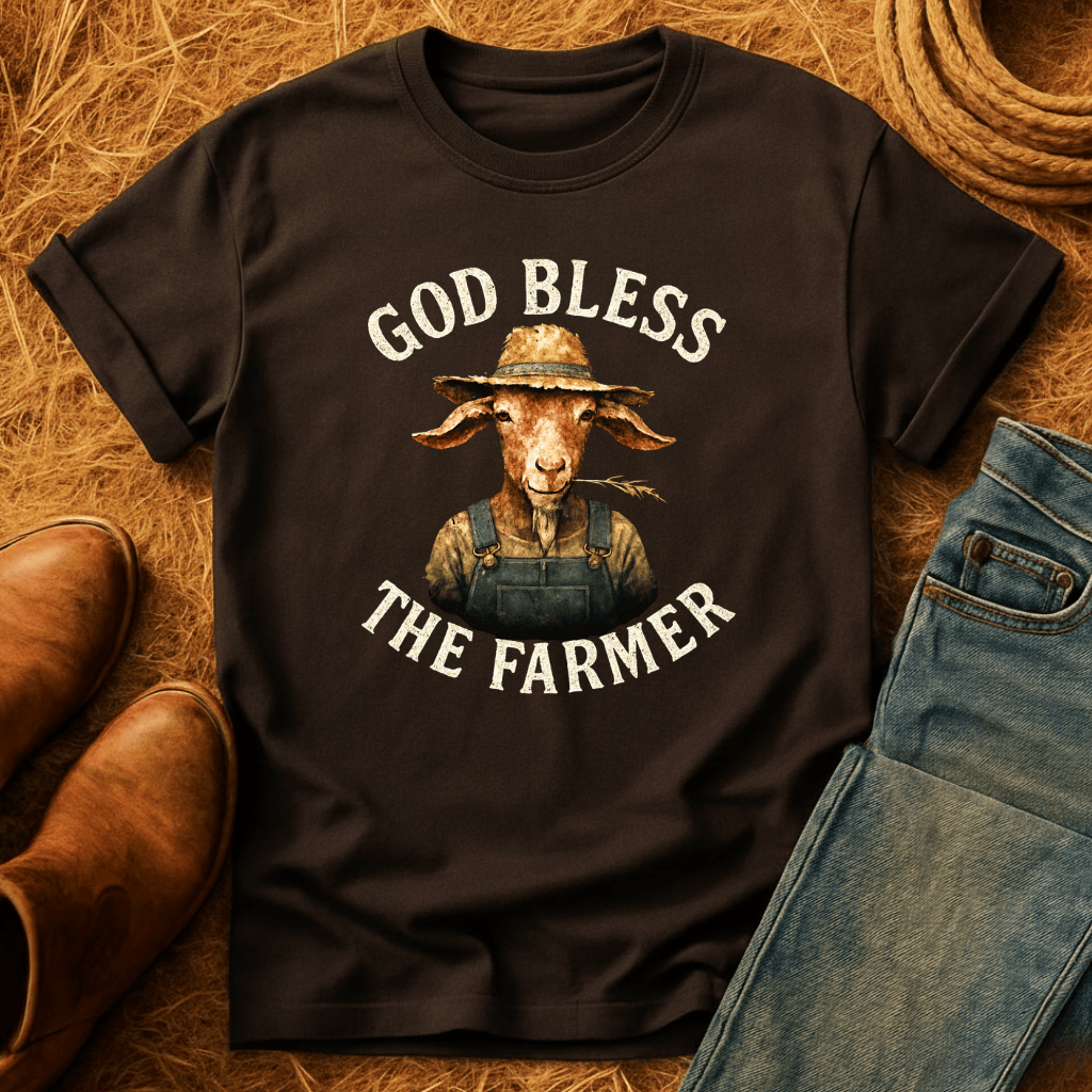 God Bless The Farmer Goats T-Shirt