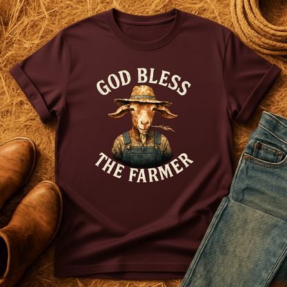 God Bless The Farmer Goats T-Shirt