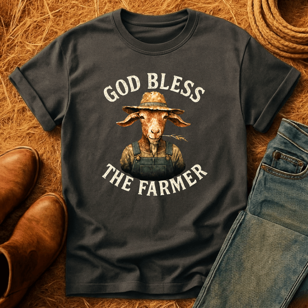 God Bless The Farmer Goats T-Shirt