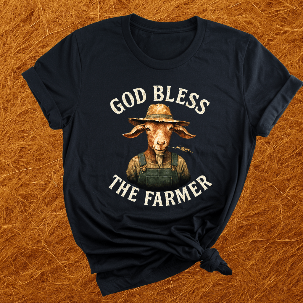 God Bless The Farmer Goats T-Shirt