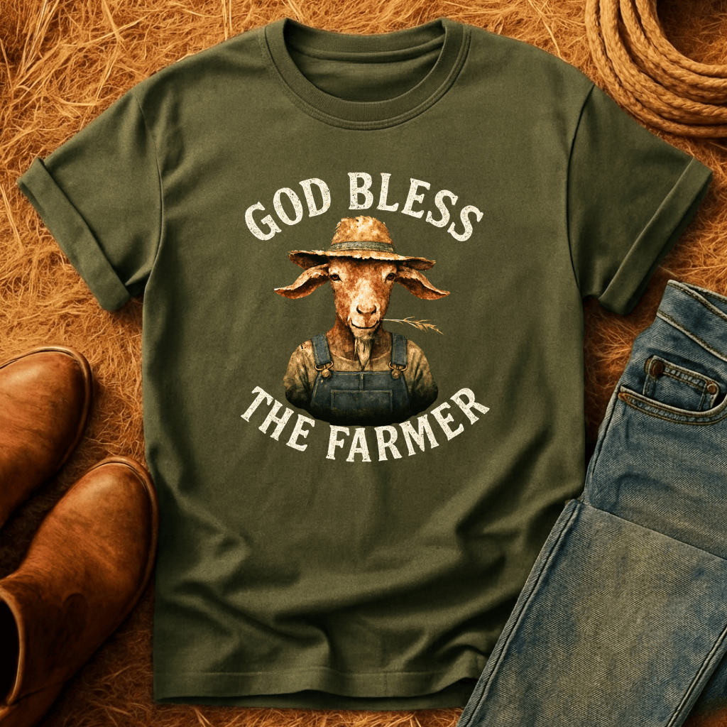 God Bless The Farmer Goats T-Shirt