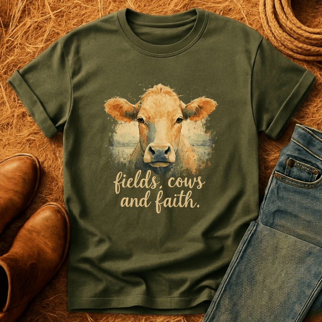 Fields Cows & Faith T-Shirt