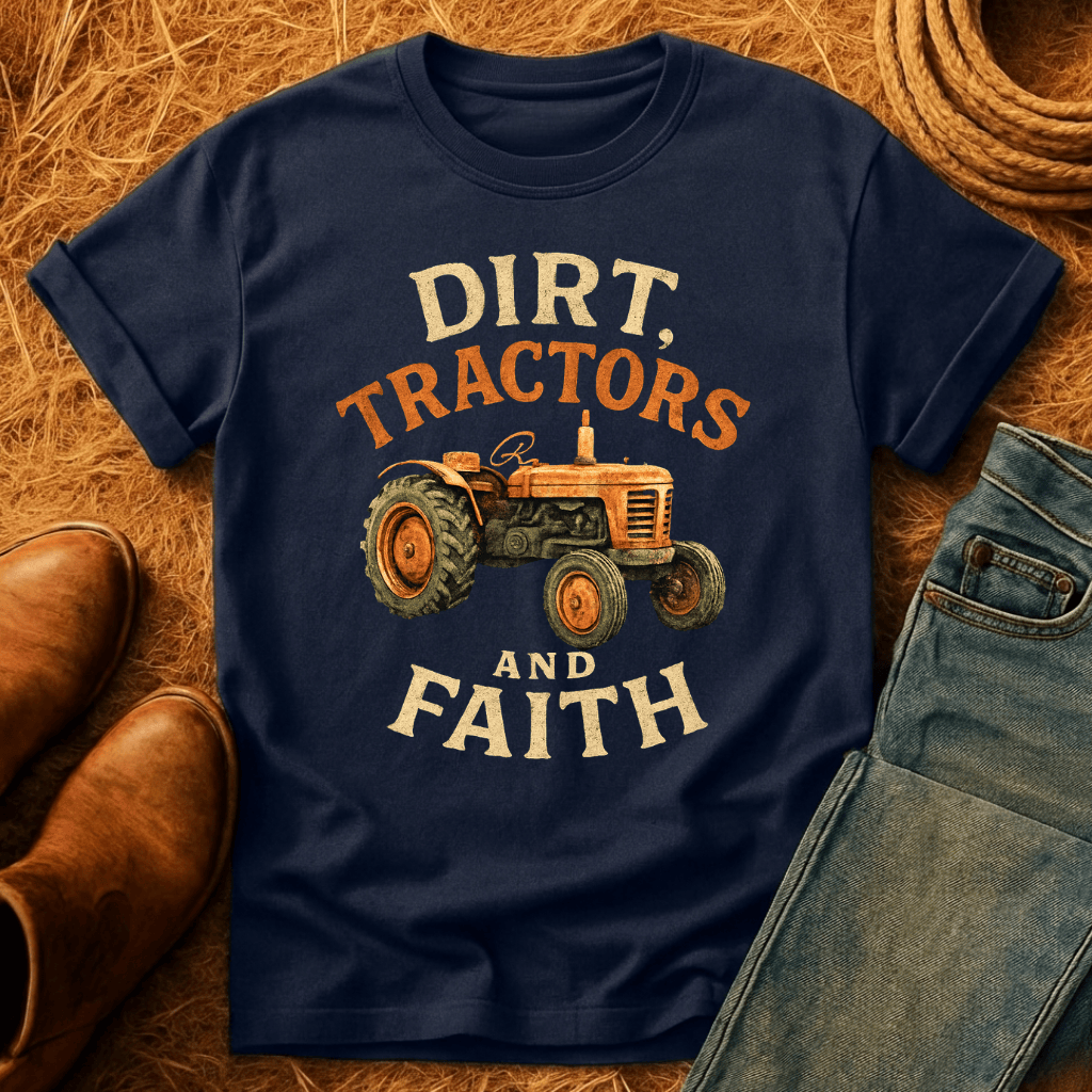 Dirt, Tractors, Faith T-Shirt