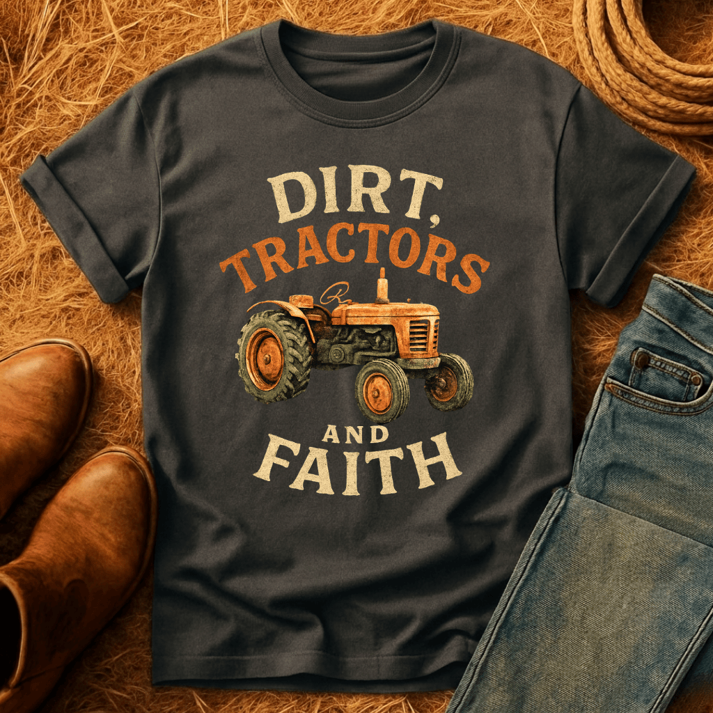 Dirt, Tractors, Faith T-Shirt