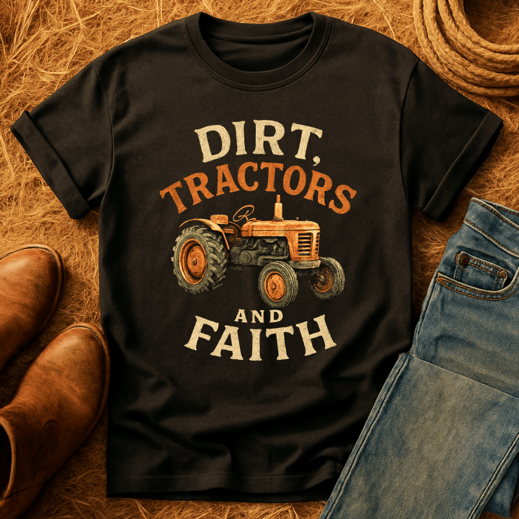 Dirt, Tractors, Faith T-Shirt