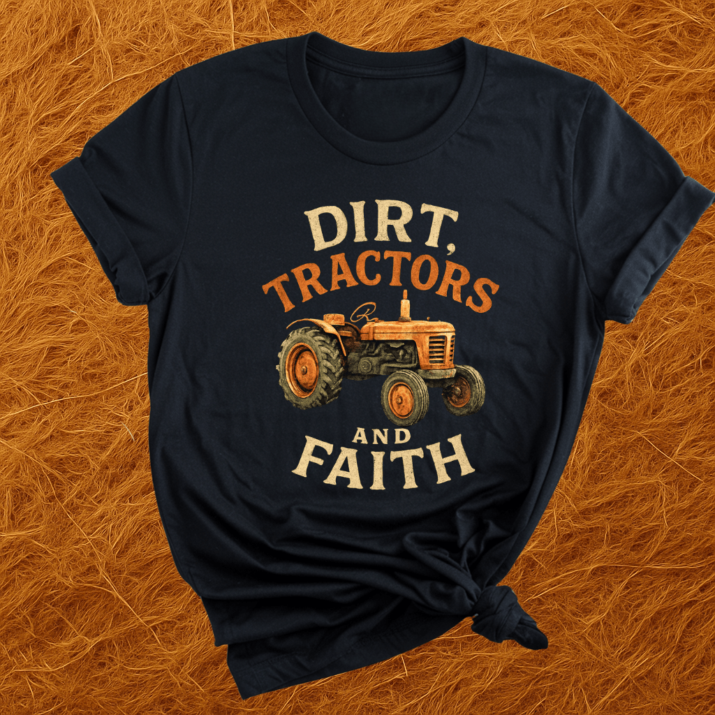 Dirt, Tractors, Faith T-Shirt