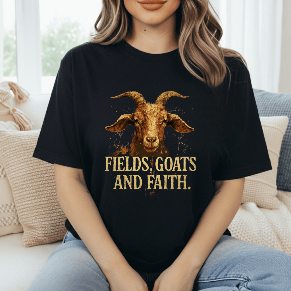 Fields, Goats, Faith T-Shirt