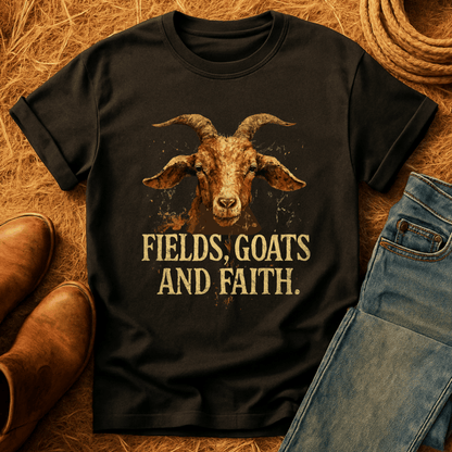 Fields, Goats, Faith T-Shirt