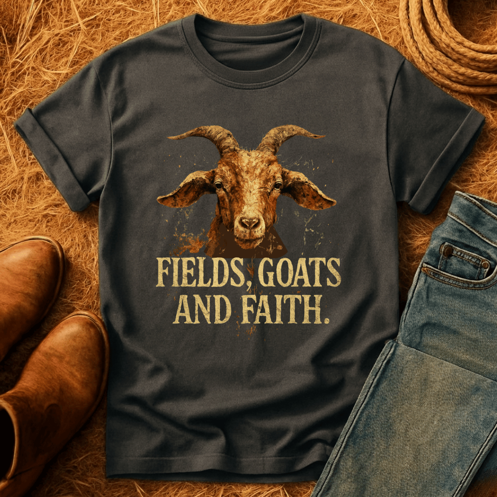 Fields, Goats, Faith T-Shirt