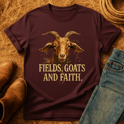Fields, Goats, Faith T-Shirt