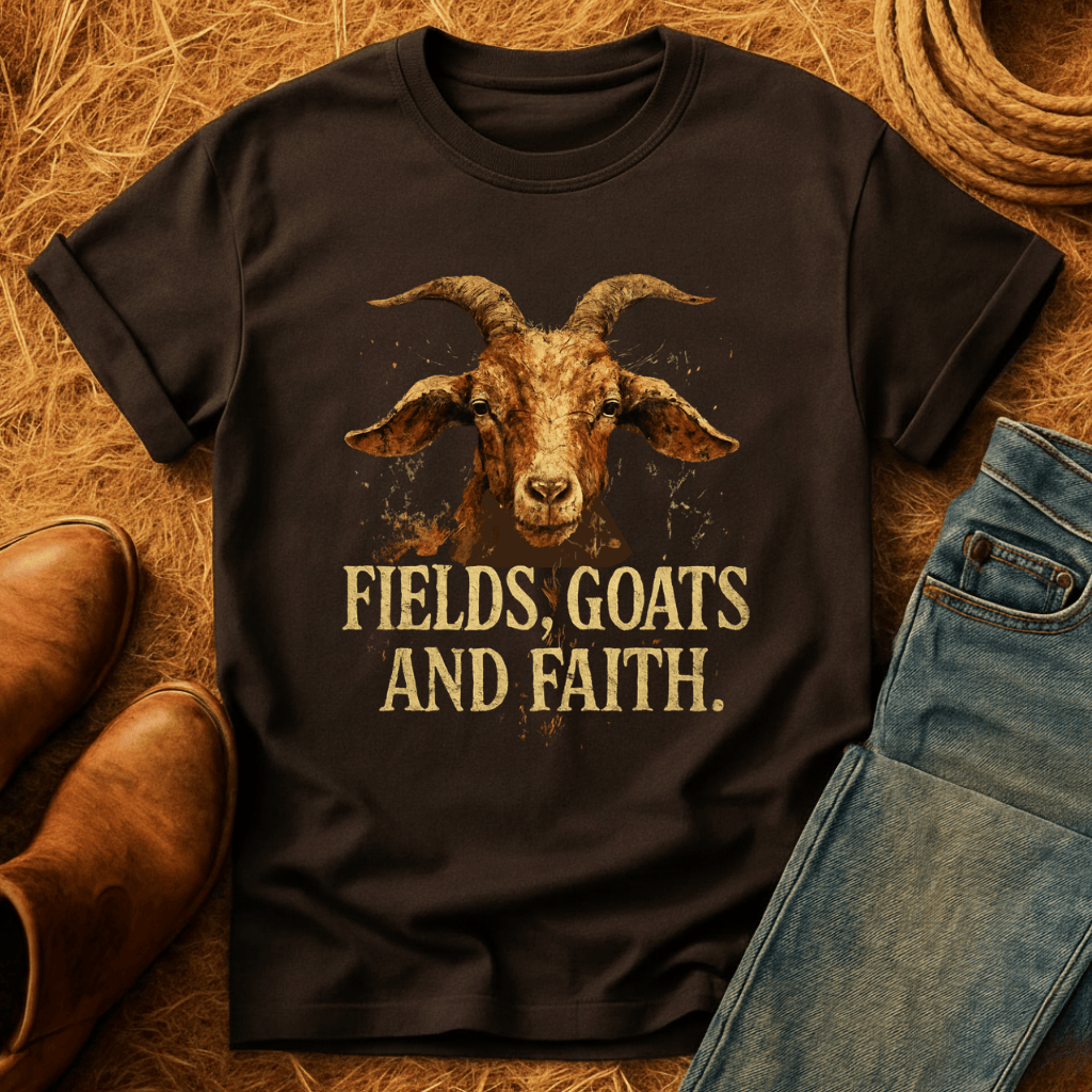 Fields, Goats, Faith T-Shirt