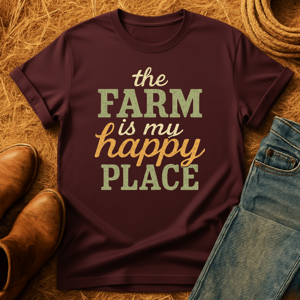 Farm Is My Happy Place T-Shirt