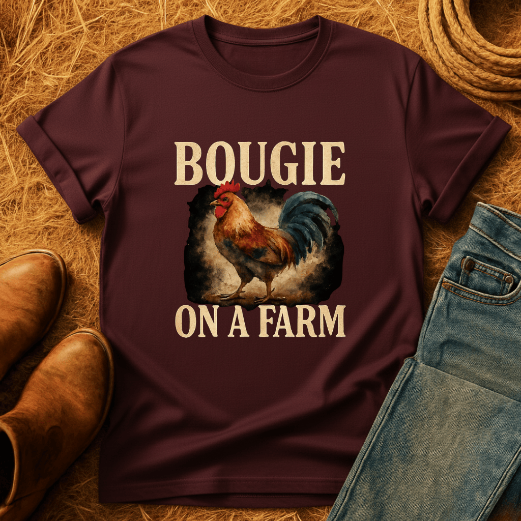 Bougie On A Farm Chickens T-Shirt