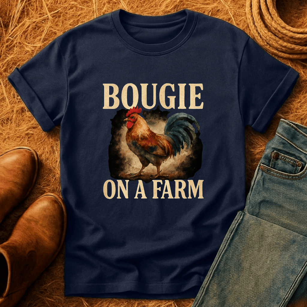 Bougie On A Farm Chickens T-Shirt