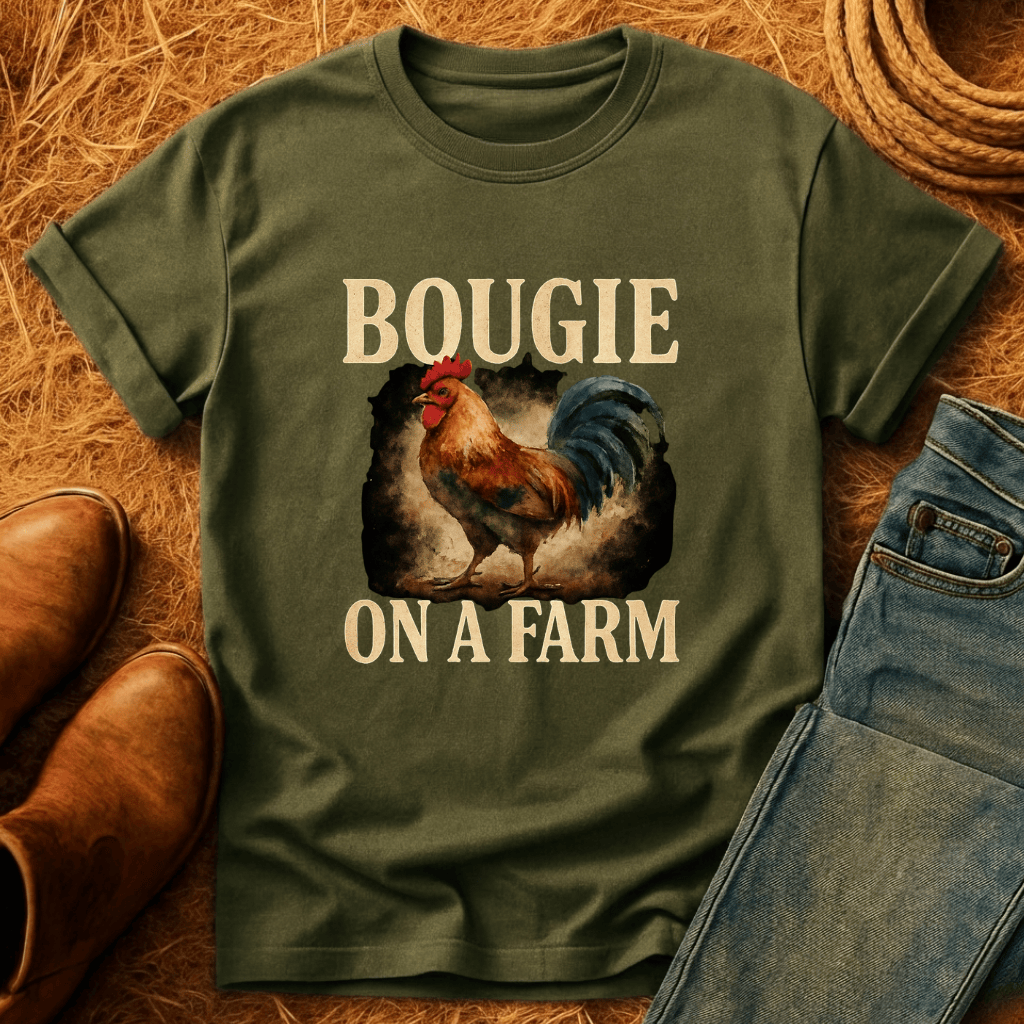Bougie On A Farm Chickens T-Shirt
