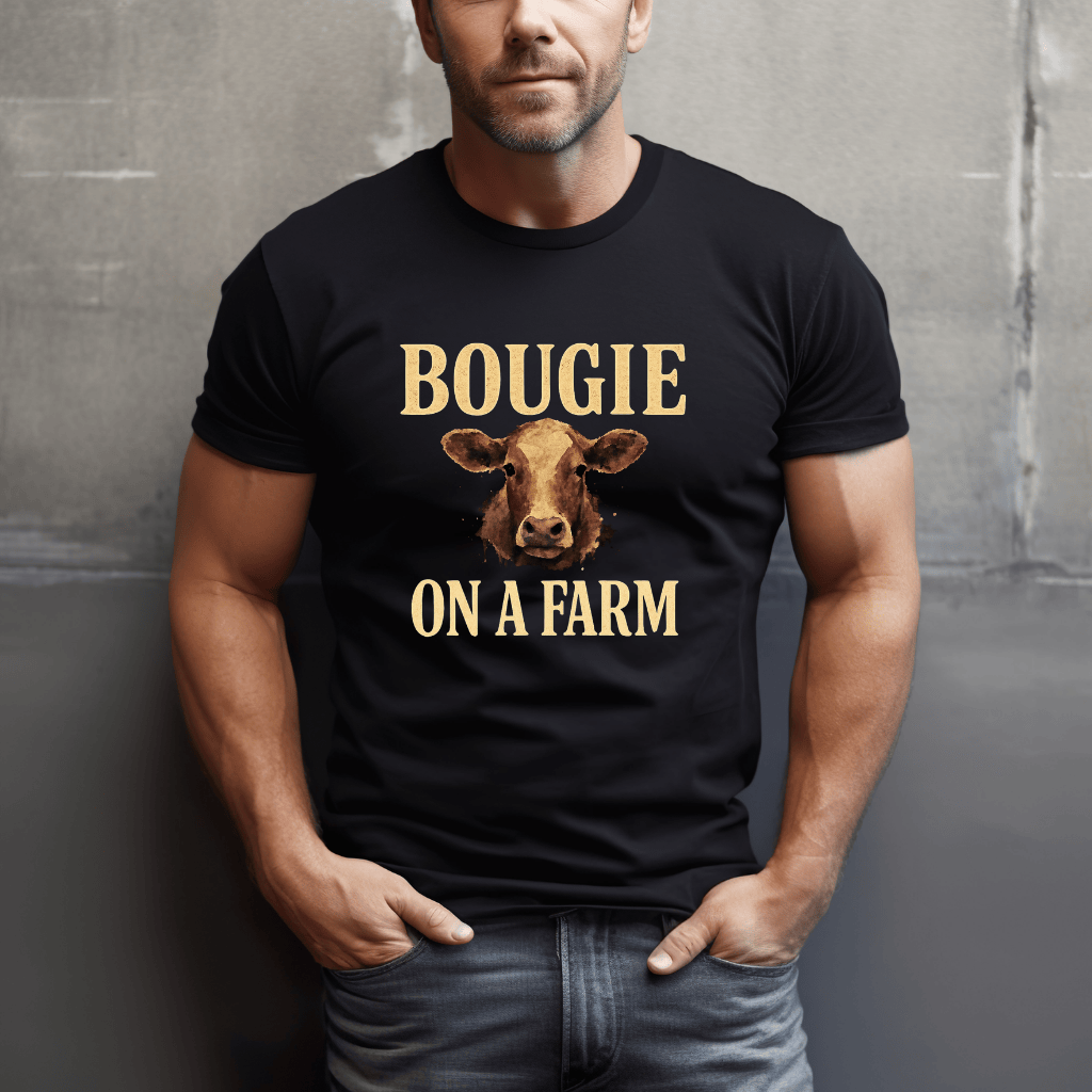 Bougie On A Farm Cows T-Shirt