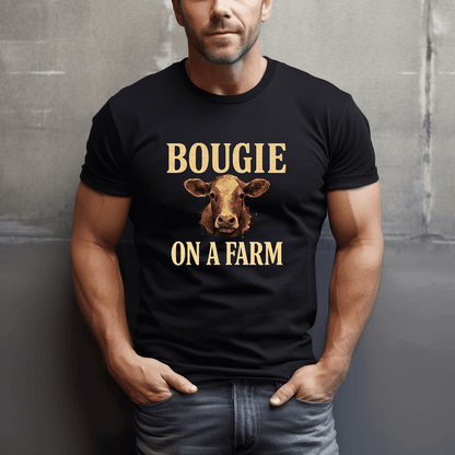 Bougie On A Farm Cows T-Shirt