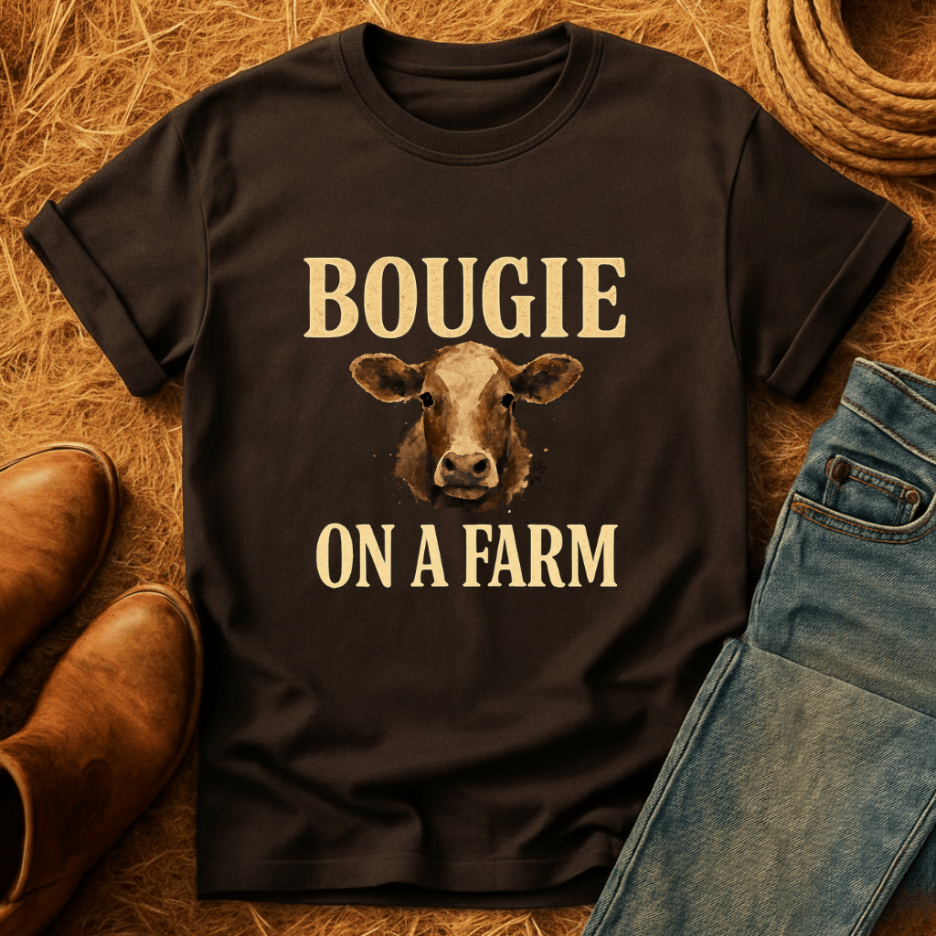 Bougie On A Farm Cows T-Shirt
