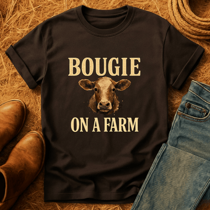 Bougie On A Farm Cows T-Shirt