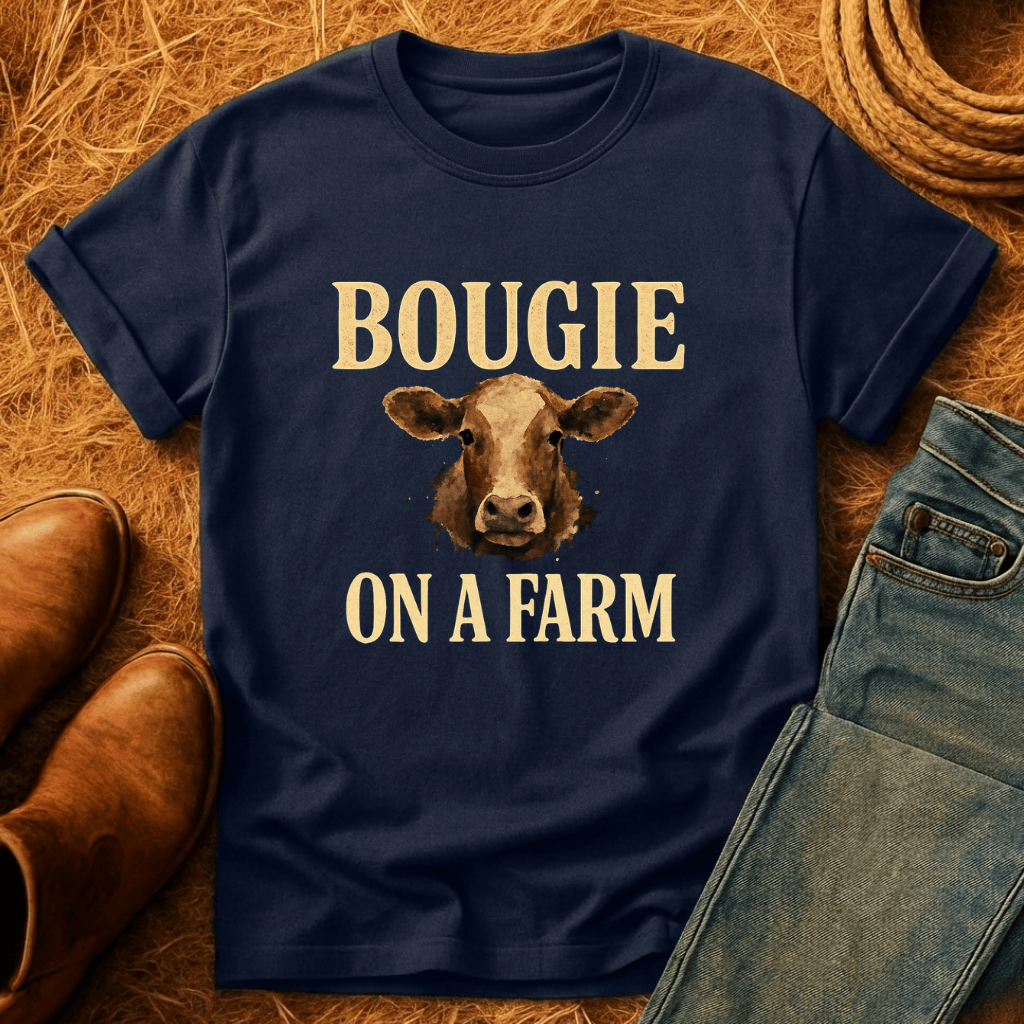 Bougie On A Farm Cows T-Shirt