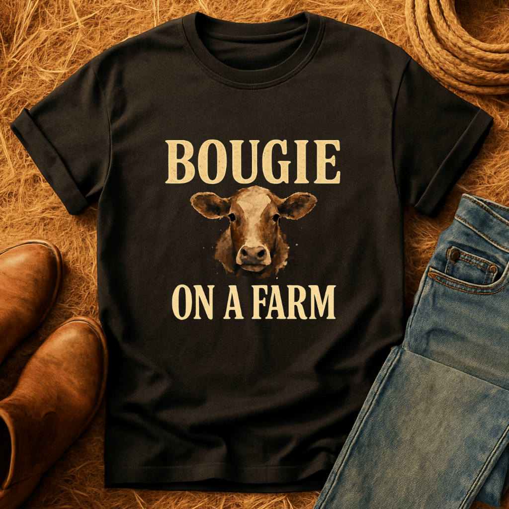 Bougie On A Farm Cows T-Shirt