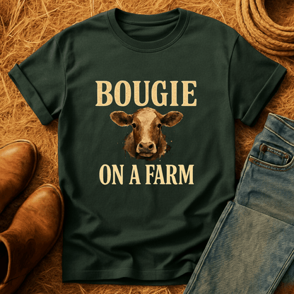 Bougie On A Farm Cows T-Shirt