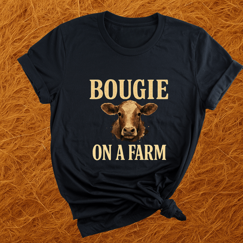 Bougie On A Farm Cows T-Shirt