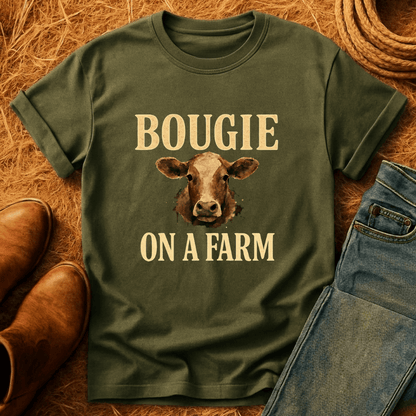 Bougie On A Farm Cows T-Shirt
