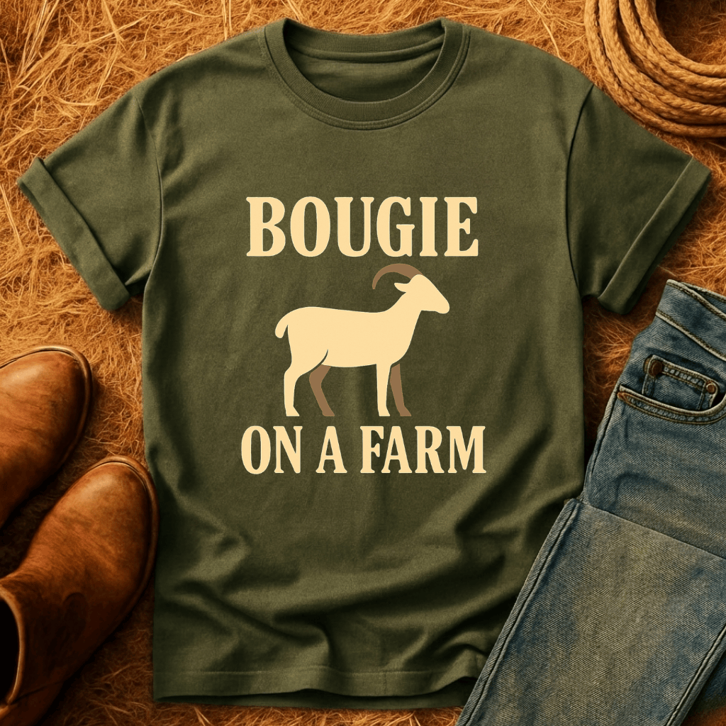 Bougie On A Farm Goats T-Shirt