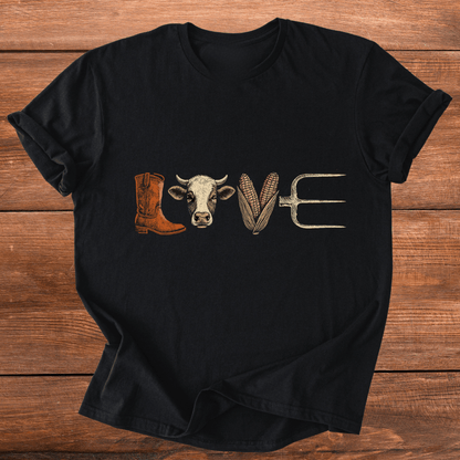 Cows & Country Love T-Shirt