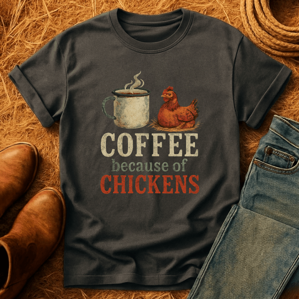 Coffee Because Of Chickens T-Shirt