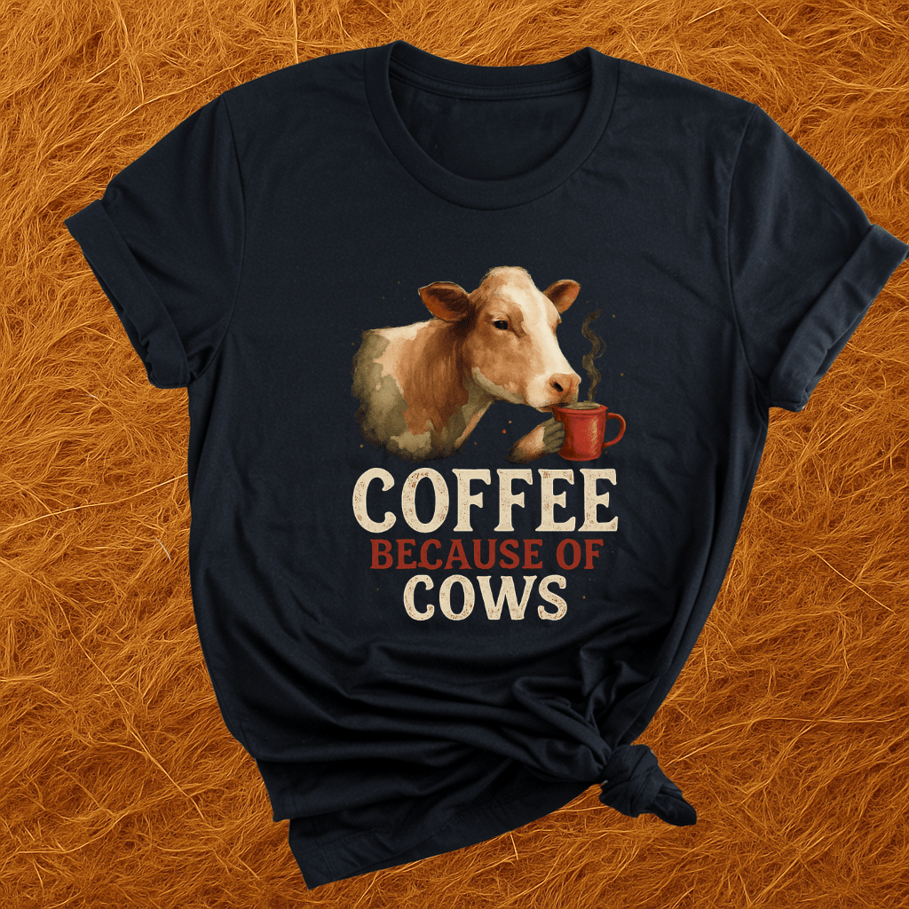 Coffee Because Of Cows T-Shirt