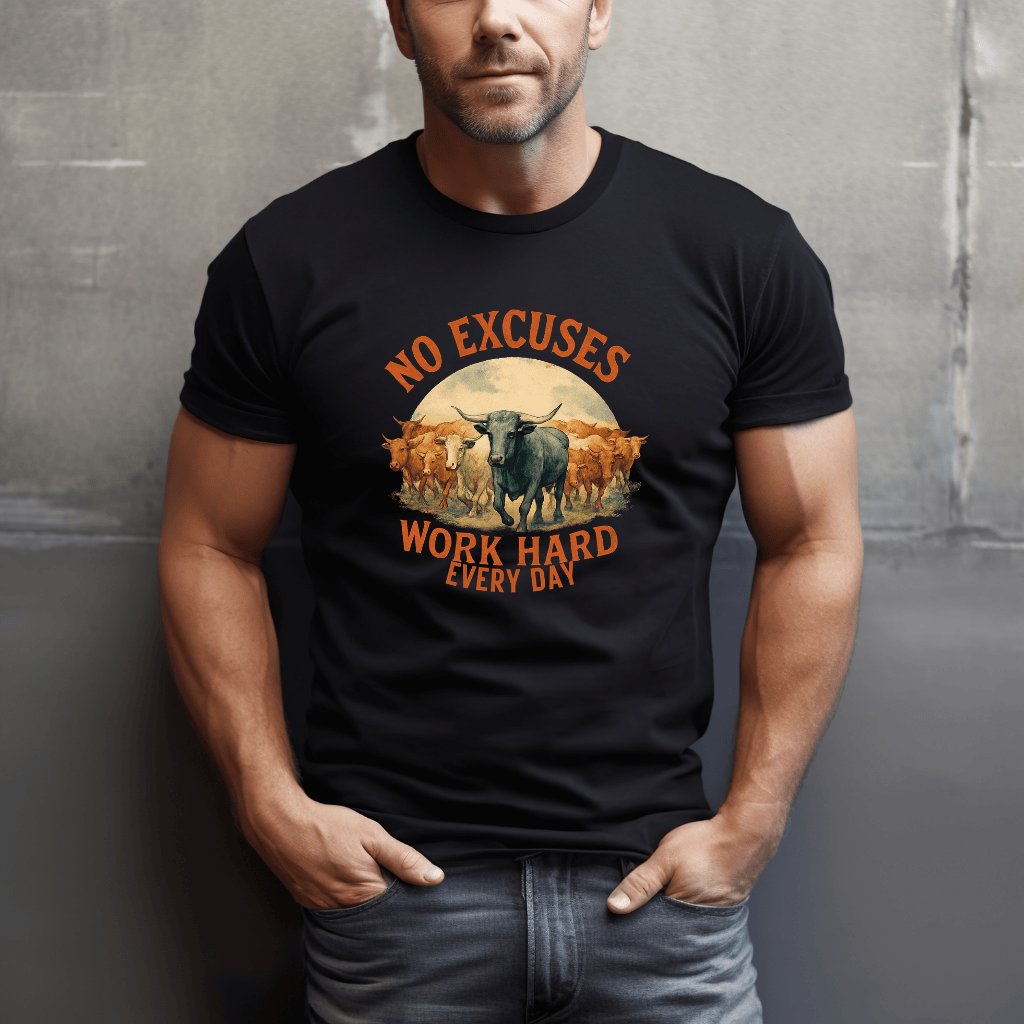 No Excuses Cows T-Shirt