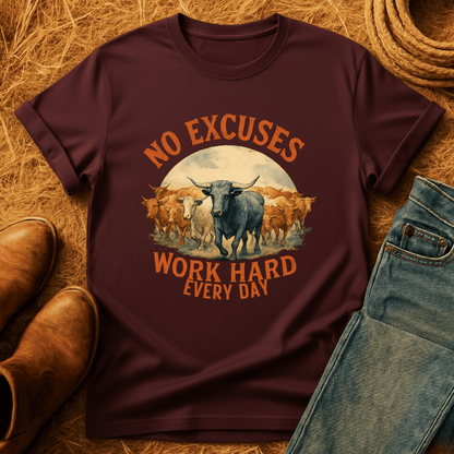 No Excuses Cows T-Shirt